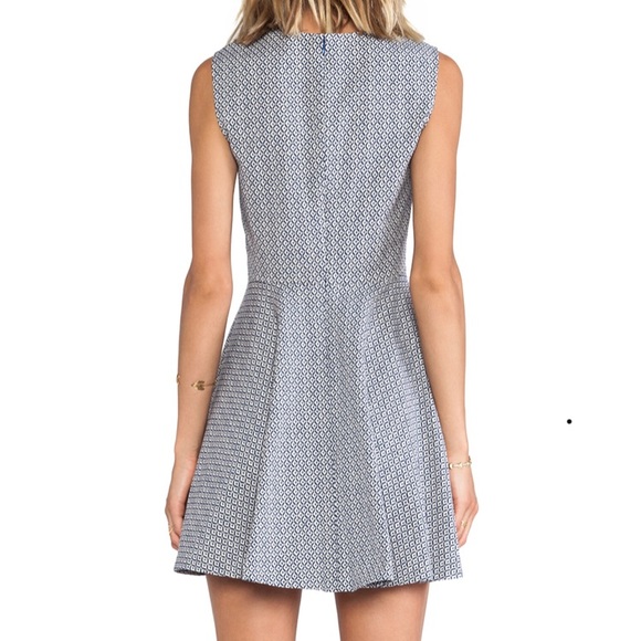20% OFF🌟DVF Jeannie Dress in Blue/White - Picture 8 of 10